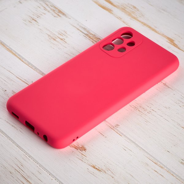 Силиконовый чехол SOFT Silicone Case для Samsung A13 4G (без лого) малиновый