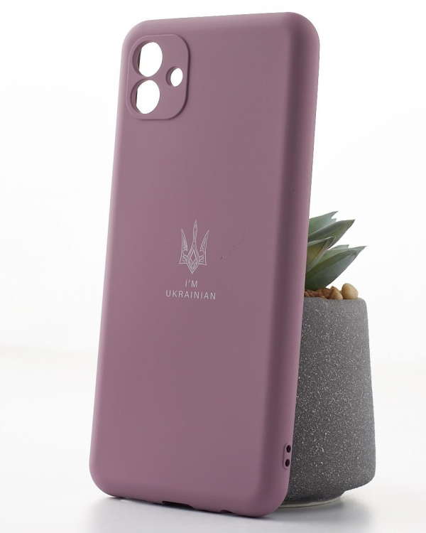 Силиконовый чехол SOFT Silicone Case для Samsung A04 (ТРИЗУБ) лаванда