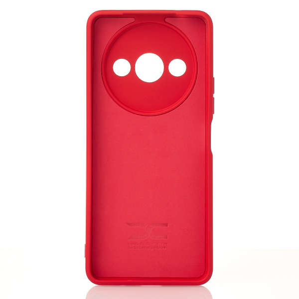 Силиконовый чехол SOFT Silicone Case для Xiaomi Redmi A3/ A3X/ Poco C61 (без лого) красный