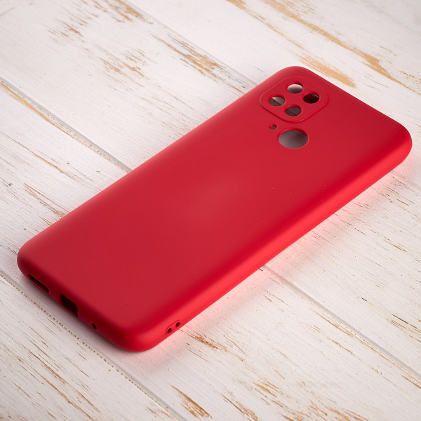 Силиконовый чехол SOFT Silicone Case для Xiaomi Redmi 10A (без лого) красный