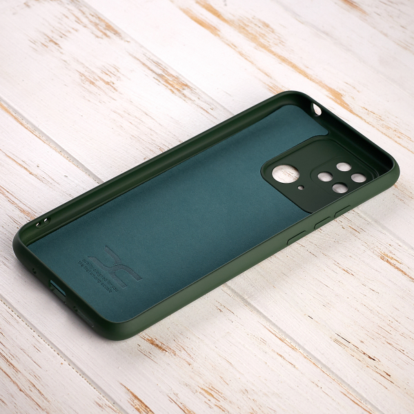 Силиконовый чехол SOFT Silicone Case для Xiaomi Redmi 10A (без лого) темно-зеленый