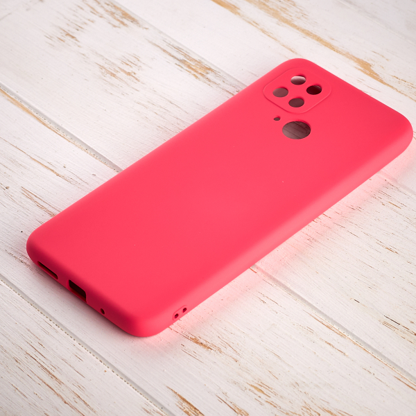 Силиконовый чехол SOFT Silicone Case для Xiaomi Redmi 10A (без лого) малиновый