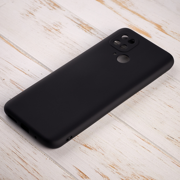 Силиконовый чехол SOFT Silicone Case для Xiaomi Redmi 10A (без лого) черный