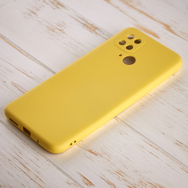 Силиконовый чехол SOFT Silicone Case для Xiaomi Redmi 10A (без лого) лимонный