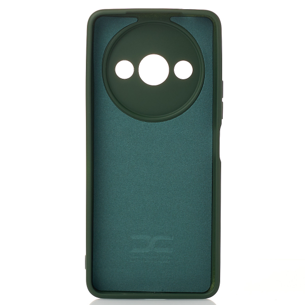 Силиконовый чехол SOFT Silicone Case для Xiaomi Redmi A3/ A3X/ Poco C61 (без лого) темно-зеленый