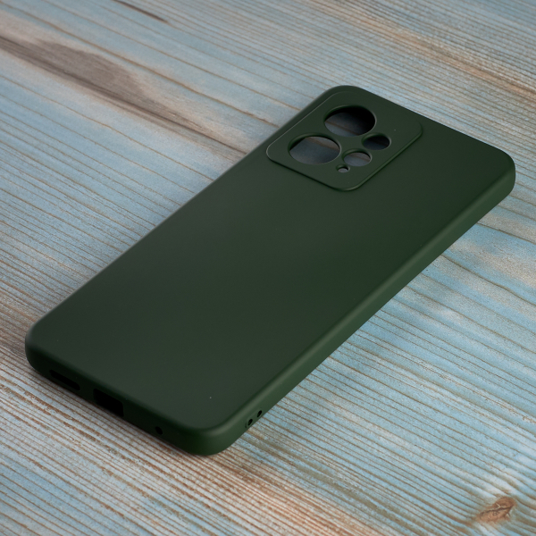 Силиконовый чехол SOFT Silicone Case для Xiaomi Redmi Note 12 4G (без лого) темно-зеленый