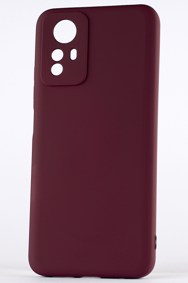 Силиконовый чехол SOFT Silicone Case для Xiaomi Redmi Note 12S (без лого) бордовый