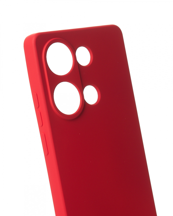 Силиконовый чехол SOFT Silicone Case для Xiaomi Redmi Note 13 Pro 4G (без лого) красный