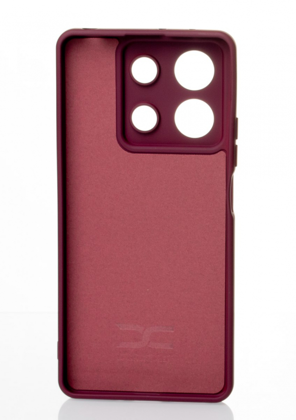 Силиконовый чехол SOFT Silicone Case для Xiaomi Redmi Note 13 4G (без лого) бордовый
