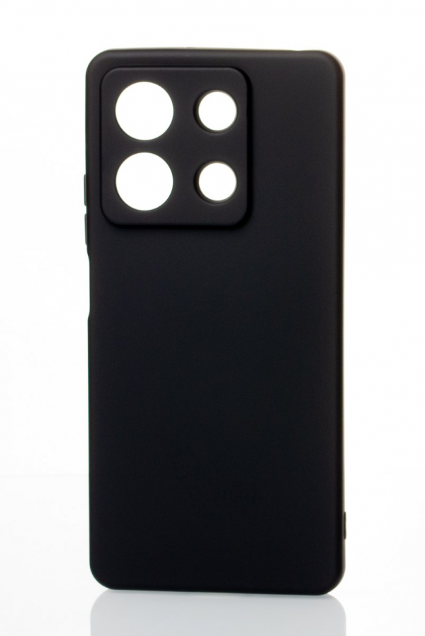 Силиконовый чехол SOFT Silicone Case для Xiaomi Redmi Note 13 4G (без лого) черный