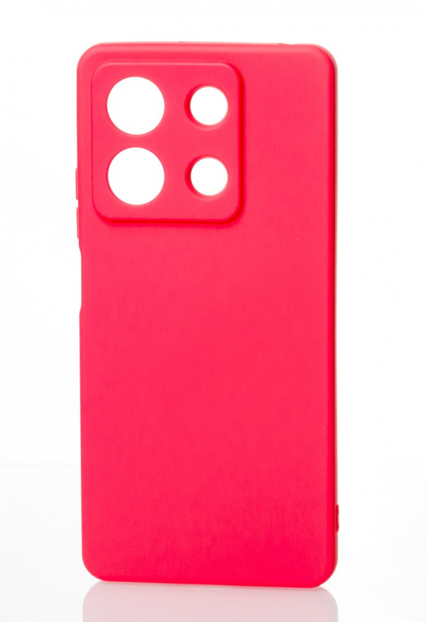 Силиконовый чехол SOFT Silicone Case для Xiaomi Redmi Note 13 4G (без лого) малиновый