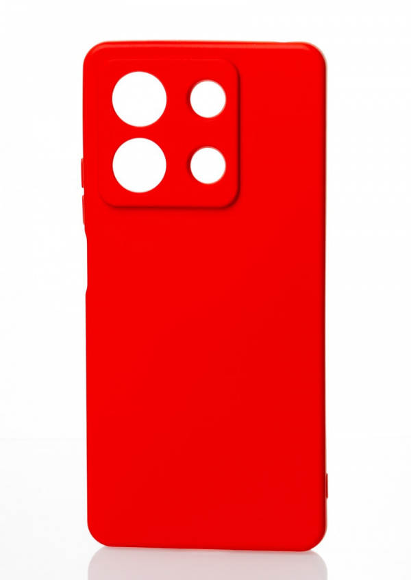 Силиконовый чехол SOFT Silicone Case для Xiaomi Redmi Note 13 4G (без лого) красный