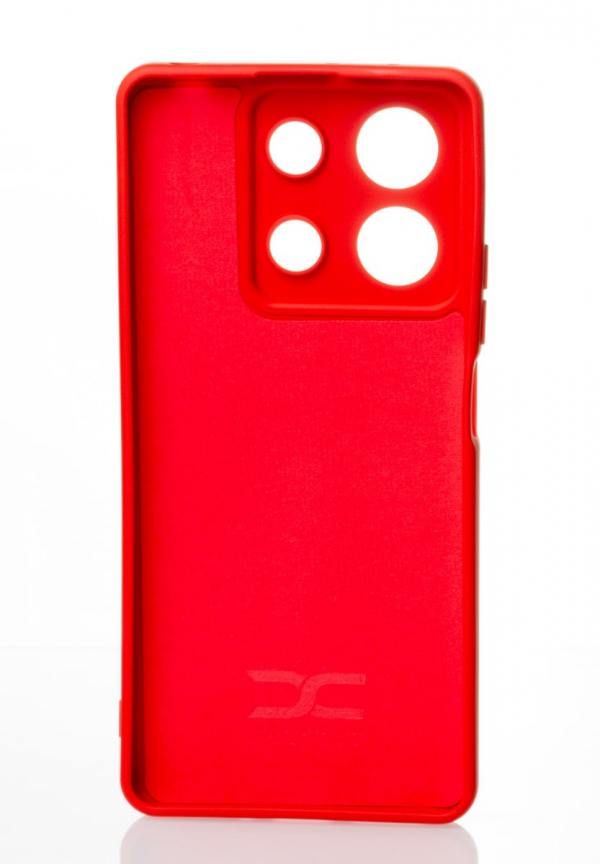 Силиконовый чехол SOFT Silicone Case для Xiaomi Redmi Note 13 4G (без лого) красный