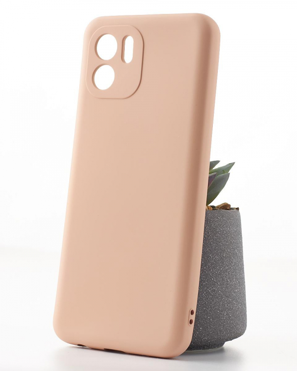 Силиконовый чехол SOFT Silicone Case для Xiaomi Redmi A1/A2 (без лого) пудра