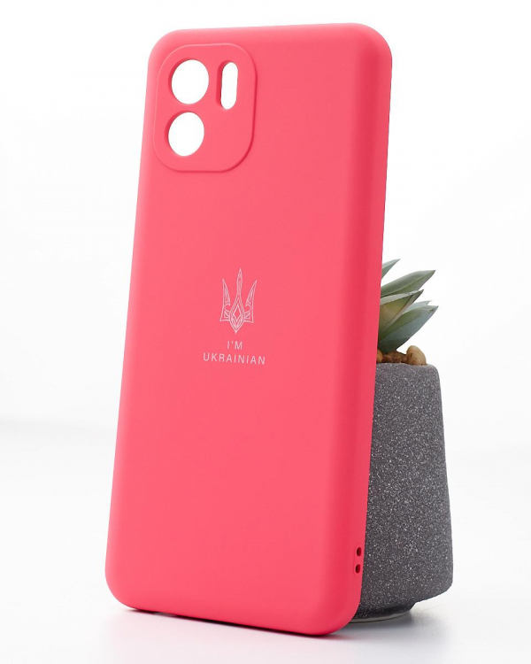 Силиконовый чехол SOFT Silicone Case для Xiaomi Redmi A1 (ТРИЗУБ) малиновый