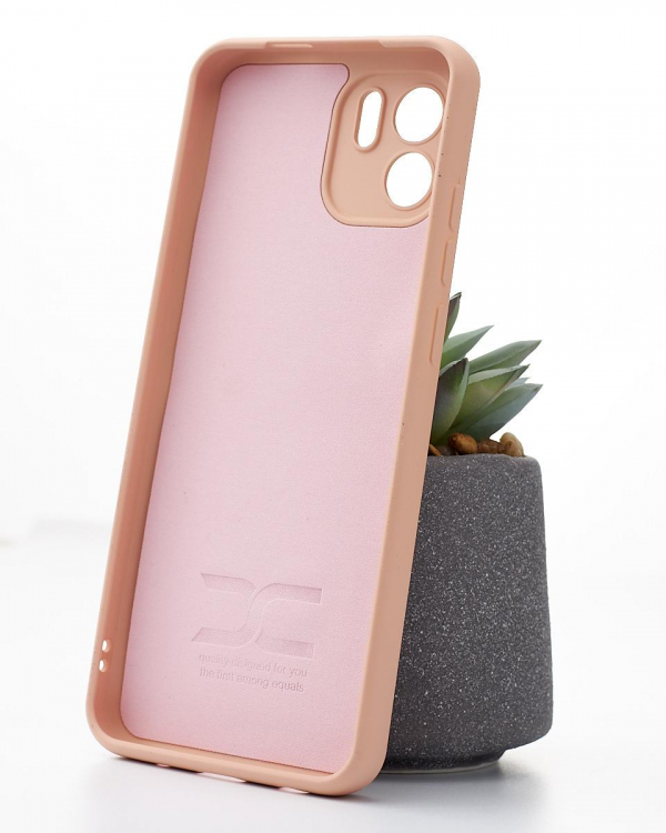 Силиконовый чехол SOFT Silicone Case для Xiaomi Redmi A1 (ТРИЗУБ) пудра