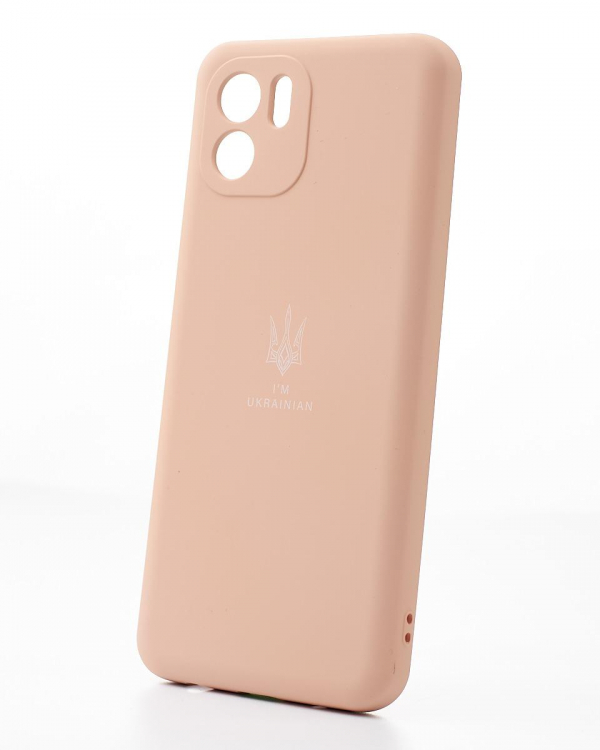 Силиконовый чехол SOFT Silicone Case для Xiaomi Redmi A1 (ТРИЗУБ) пудра