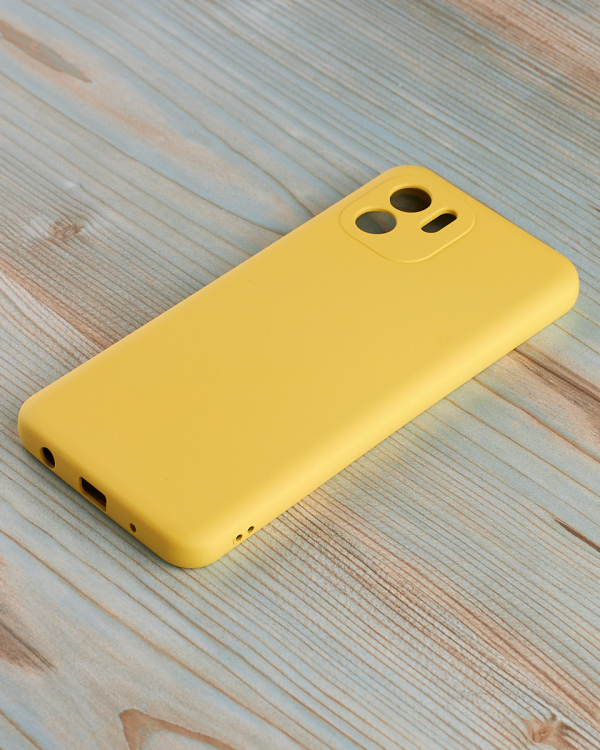Силиконовый чехол SOFT Silicone Case для Xiaomi Redmi A1/A2 (без лого) лимонный