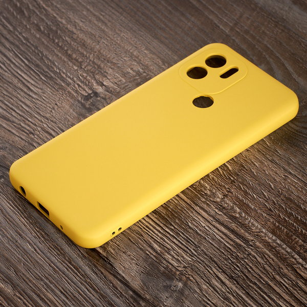 Силиконовый чехол SOFT Silicone Case для Xiaomi Redmi A2 Plus/A1 Plus (без лого) лимонный