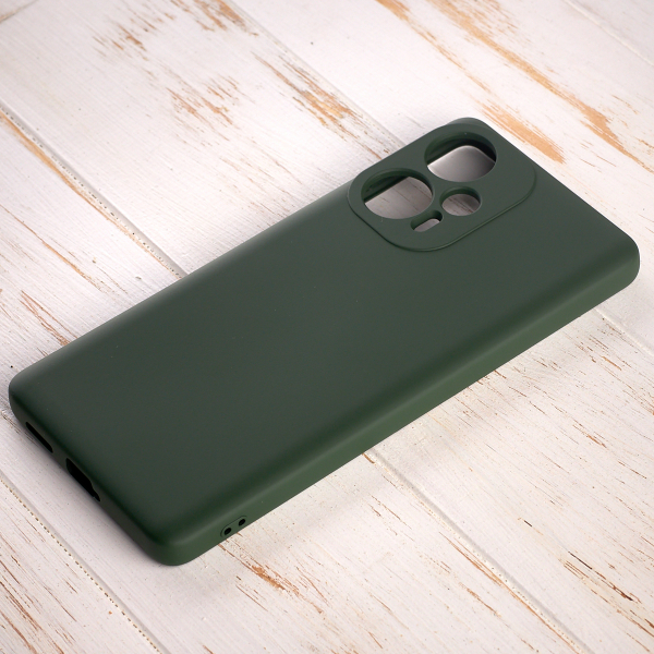 Силиконовый чехол SOFT Silicone Case для Xiaomi Poco F5 (без лого) темно-зеленый