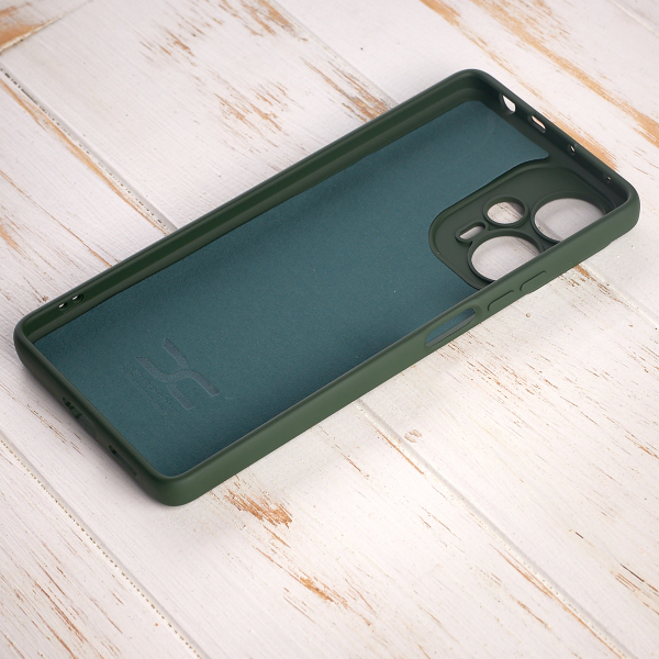 Силиконовый чехол SOFT Silicone Case для Xiaomi Poco F5 (без лого) темно-зеленый