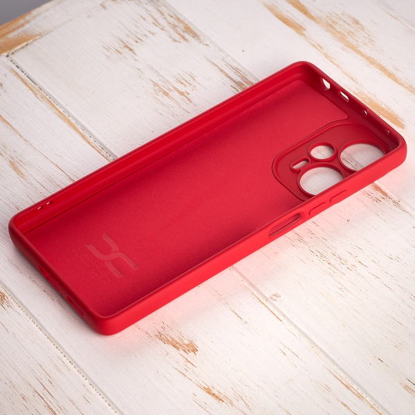 Силиконовый чехол SOFT Silicone Case для Xiaomi Poco F5 (без лого) красный