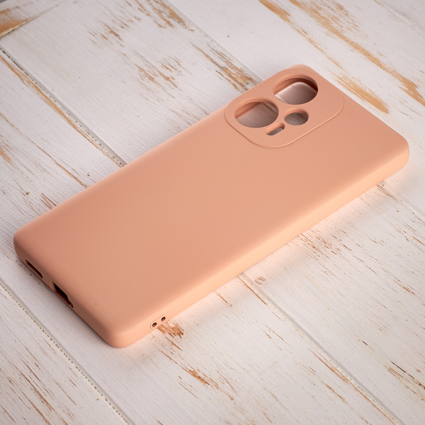 Силиконовый чехол SOFT Silicone Case для Xiaomi Poco F5 (без лого) пудра