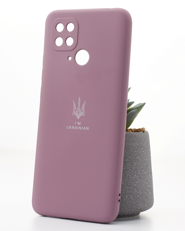 Силиконовый чехол SOFT Silicone Case для Xiaomi Redmi 10c (ТРИЗУБ) лаванда