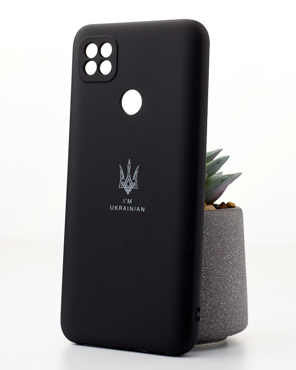 Силиконовый чехол SOFT Silicone Case для Xiaomi Redmi 10A (ТРИЗУБ) черный