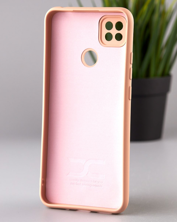 Силиконовый чехол SOFT Silicone Case для Xiaomi Redmi 10A (ТРИЗУБ) пудра