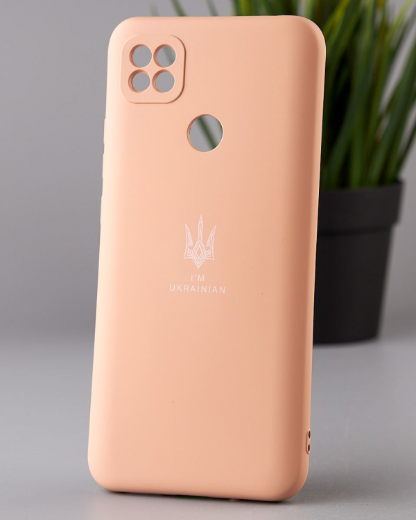 Силиконовый чехол SOFT Silicone Case для Xiaomi Redmi 10A (ТРИЗУБ) пудра