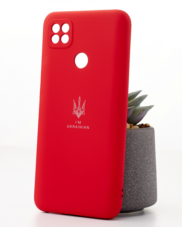 Силиконовый чехол SOFT Silicone Case для Xiaomi Redmi 10A (ТРИЗУБ) красный