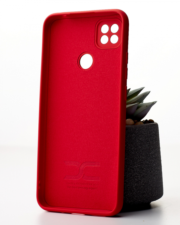 Силиконовый чехол SOFT Silicone Case для Xiaomi Redmi 10A (ТРИЗУБ) красный
