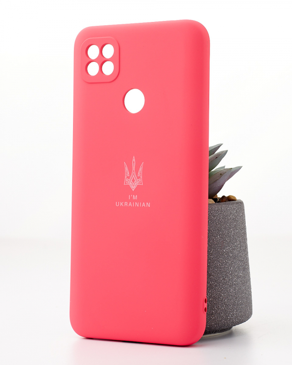 Силиконовый чехол SOFT Silicone Case для Xiaomi Redmi 10A (ТРИЗУБ) малиновый