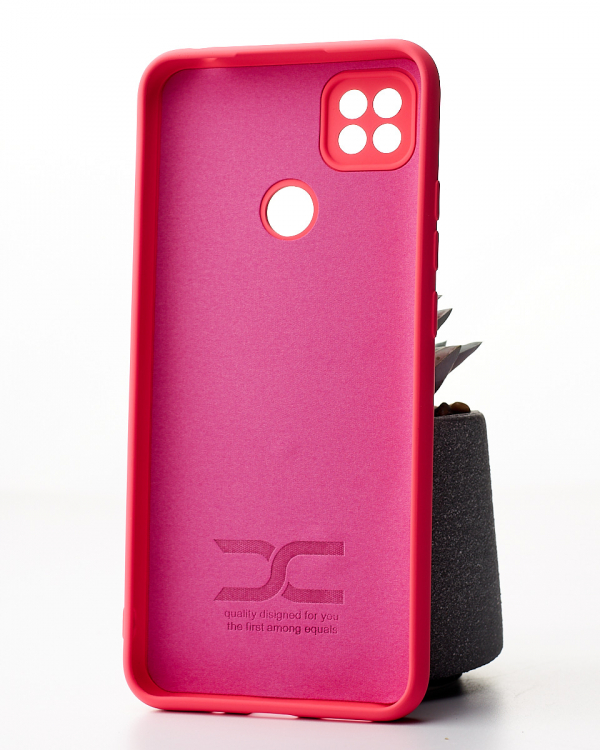 Силиконовый чехол SOFT Silicone Case для Xiaomi Redmi 10A (ТРИЗУБ) малиновый