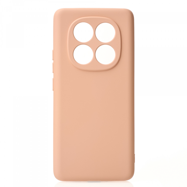 Силиконовый чехол SOFT Silicone Case для Xiaomi Redmi Note 14 Pro 5G (без лого) пудра