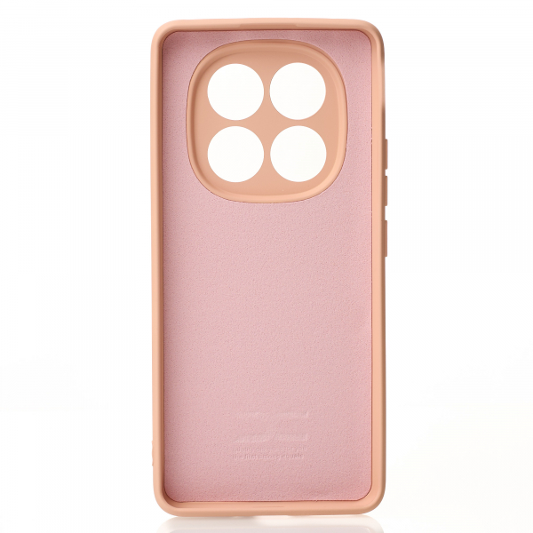 Силиконовый чехол SOFT Silicone Case для Xiaomi Redmi Note 14 Pro 5G (без лого) пудра