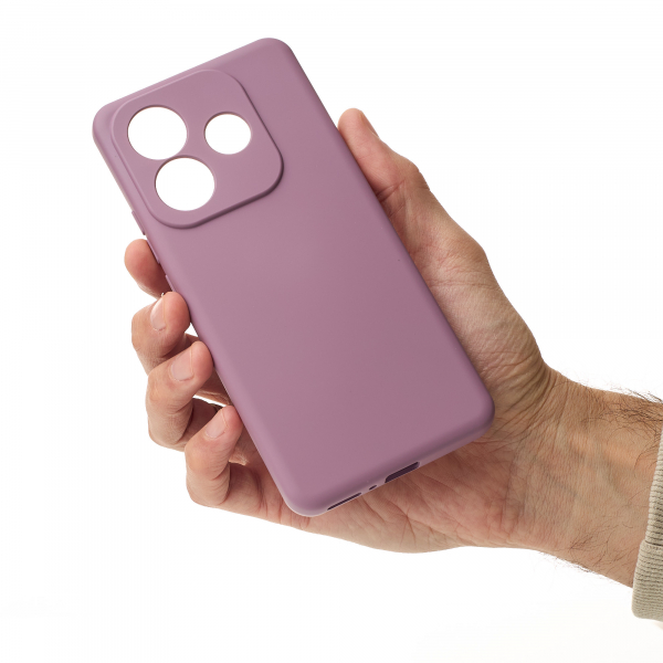 Силиконовый чехол SOFT Silicone Case для Xiaomi Redmi Note 14 5G Global (без лого) лаванда