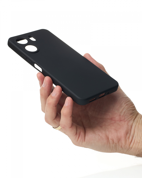 Силиконовый чехол SOFT Silicone Case для Xiaomi Redmi 13C 4G / Poco C65 (без лого) черный