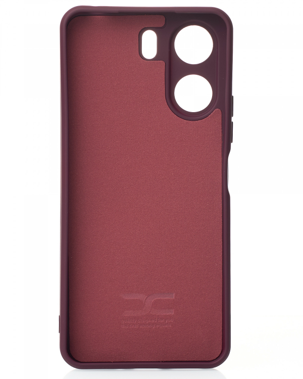 Силиконовый чехол SOFT Silicone Case для Xiaomi Redmi 13C 4G / Poco C65 (без лого) бордовый