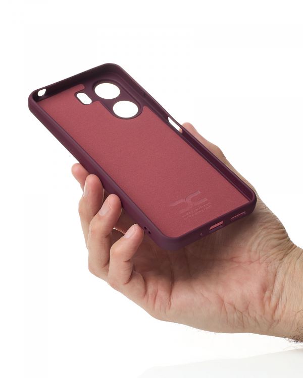 Силиконовый чехол SOFT Silicone Case для Xiaomi Redmi 13C 4G / Poco C65 (без лого) бордовый