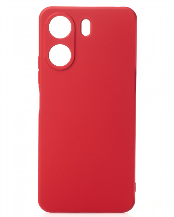 Силиконовый чехол SOFT Silicone Case для Xiaomi Redmi 13C 4G / Poco C65 (без лого) красный