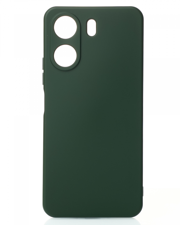 Силиконовый чехол SOFT Silicone Case для Xiaomi Redmi 13C 4G / Poco C65 (без лого) темно-зеленый