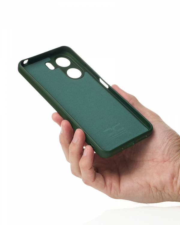 Силиконовый чехол SOFT Silicone Case для Xiaomi Redmi 13C 4G / Poco C65 (без лого) темно-зеленый
