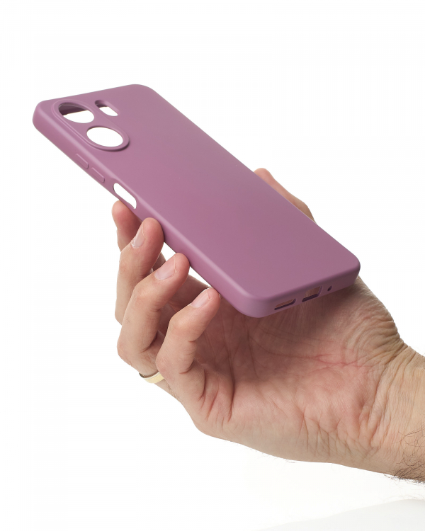 Силиконовый чехол SOFT Silicone Case для Xiaomi Redmi 13C 4G / Poco C65 (без лого) лаванда