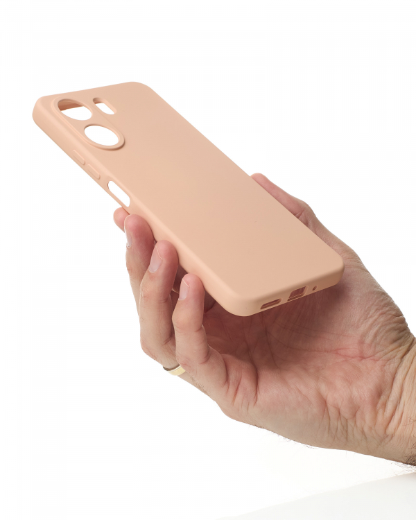 Силиконовый чехол SOFT Silicone Case для Xiaomi Redmi 13C 4G / Poco C65 (без лого) пудра