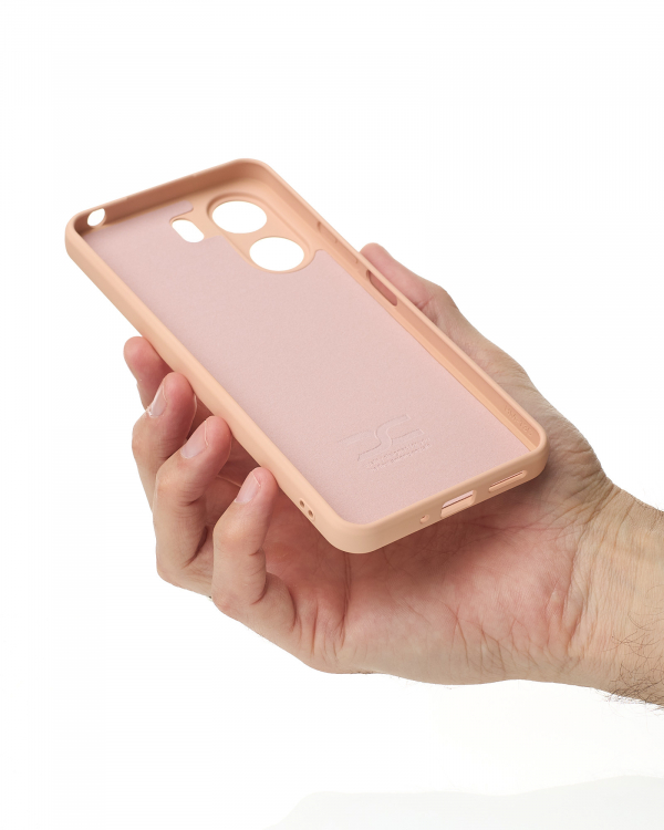Силиконовый чехол SOFT Silicone Case для Xiaomi Redmi 13C 4G / Poco C65 (без лого) пудра