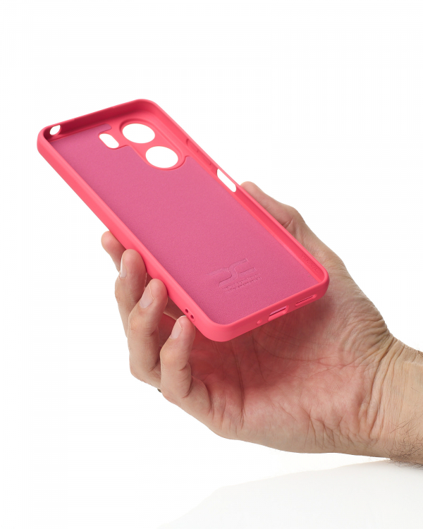 Силиконовый чехол SOFT Silicone Case для Xiaomi Redmi 13C 4G / Poco C65 (без лого) малиновый