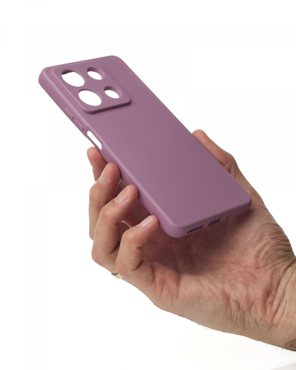 Силиконовый чехол SOFT Silicone Case для Xiaomi Redmi Note 13 5G (без лого) лаванда