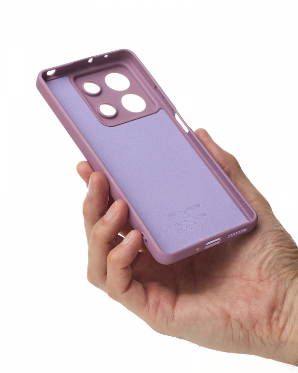 Силиконовый чехол SOFT Silicone Case для Xiaomi Redmi Note 13 5G (без лого) лаванда